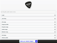 Tablet Screenshot of guitarparty.com